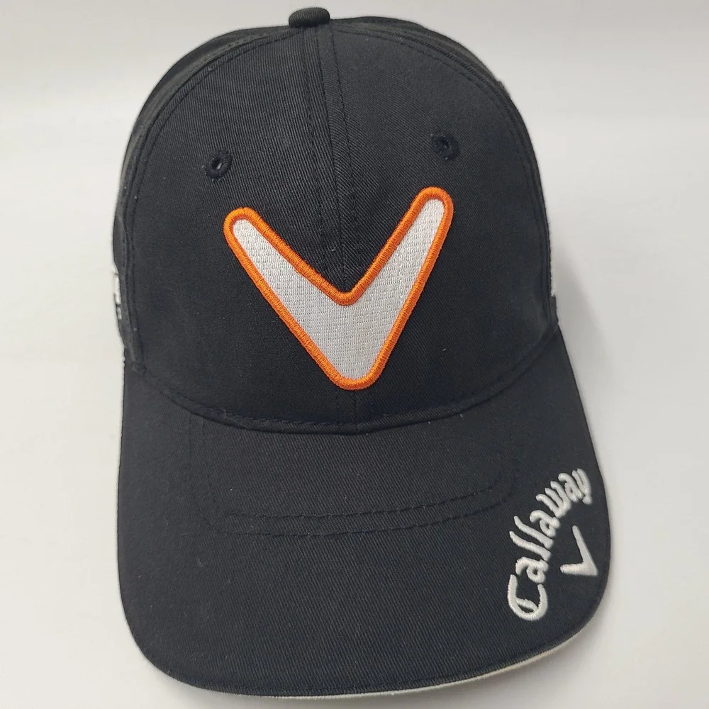 Callaway Hat Adjustable Black Orange FT Fusion Technology Tour i Series Golf Men
